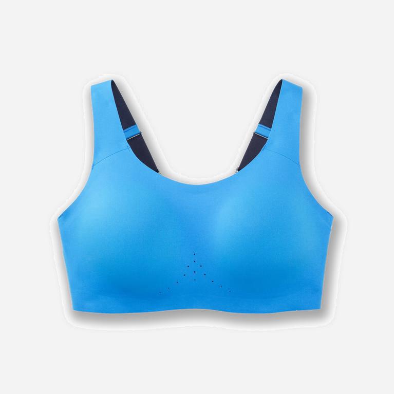 Brooks Dare Scoopback NZ - Women's Running Bra - Blue Bolt/Navy (71089-IHWY)